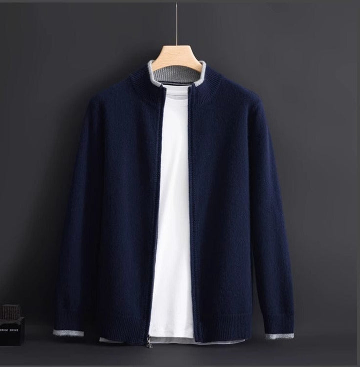 Aidan | Crown Cashmere Cardigan met Rits