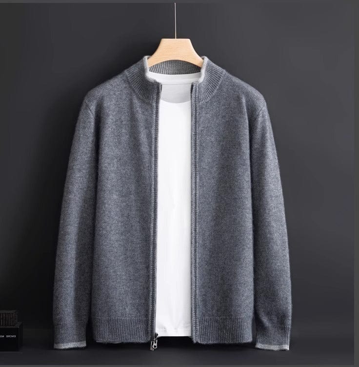 Aidan | Crown Cashmere Cardigan met Rits