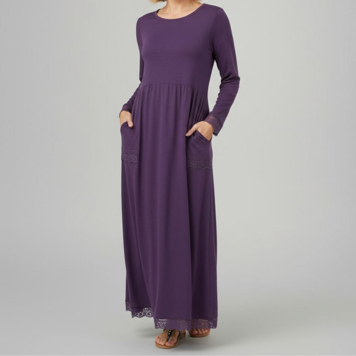 Aster | Maxi-jurk met lange mouwen