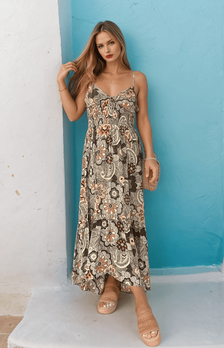 Daisy | Bloemenjurk met Spaghettibandjes