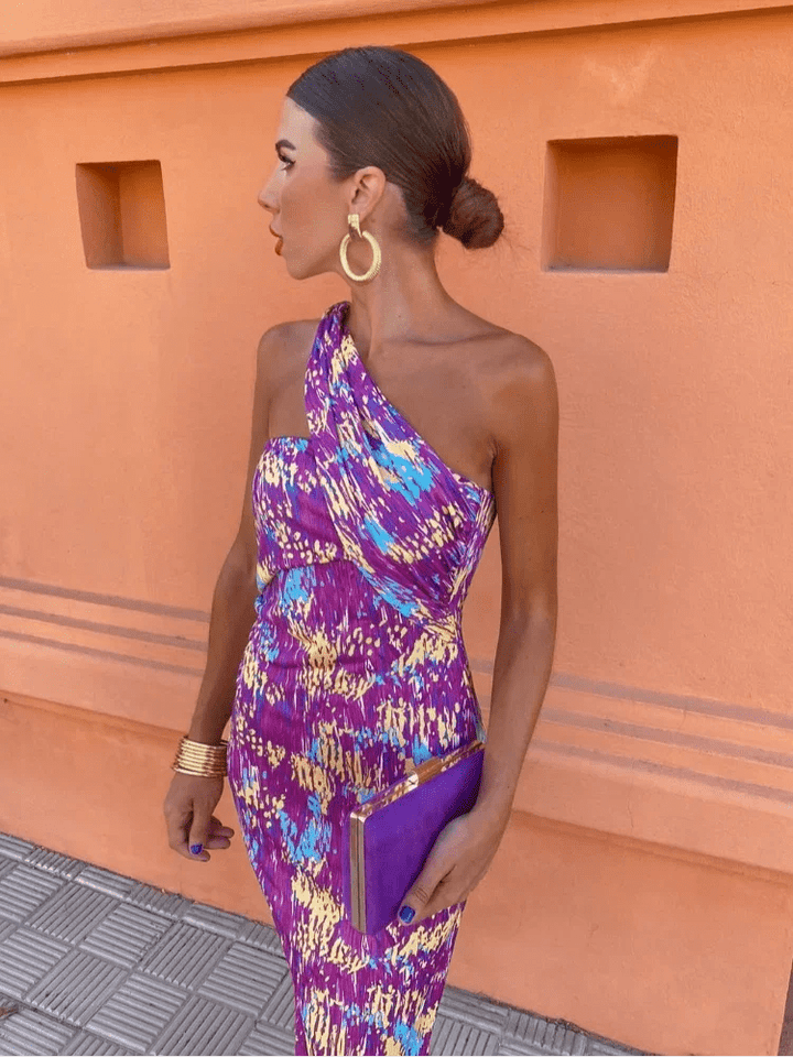 Irmgardi | Elegante jurk met één schouder