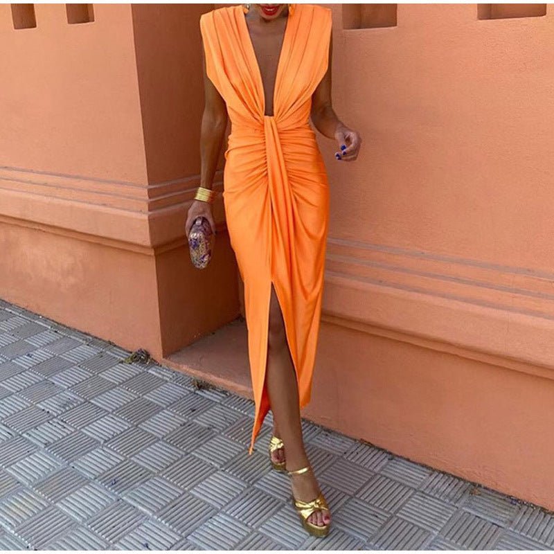 Isabelle | Feestjurk met diepe V-hals