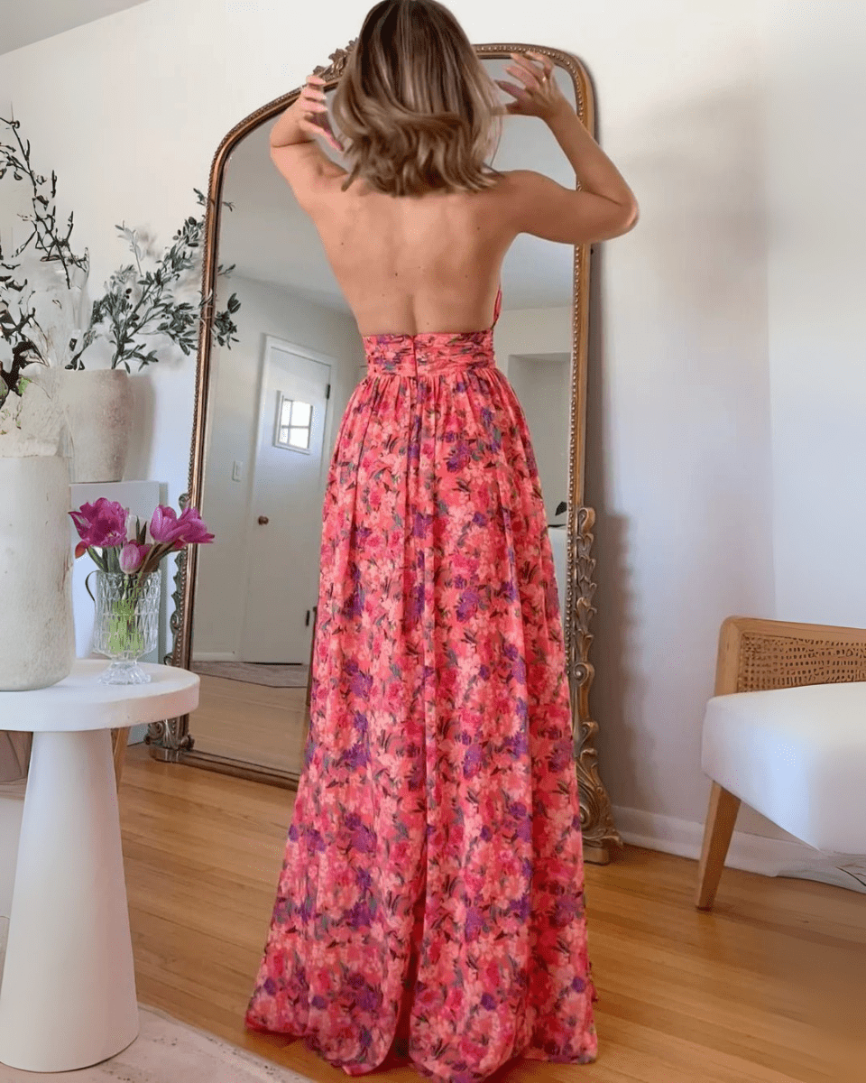 Luna |  Maxi Jurk met Bloemenprint