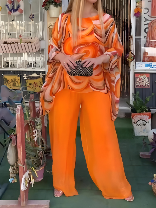 Nelsa | Twee Piece Chiffonset