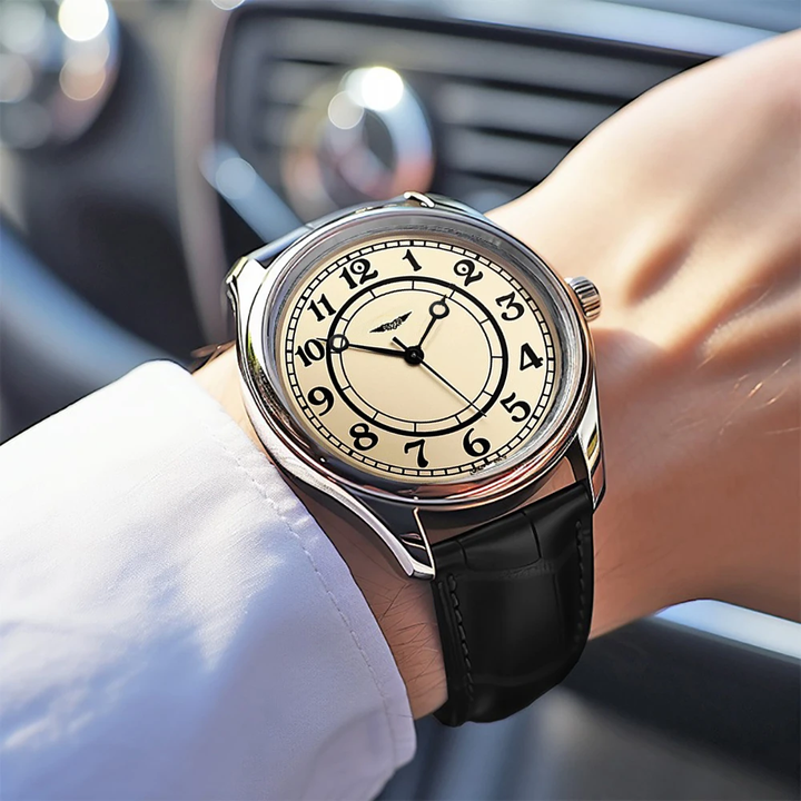 Sherlock | Vintage Horloge Met Leerband