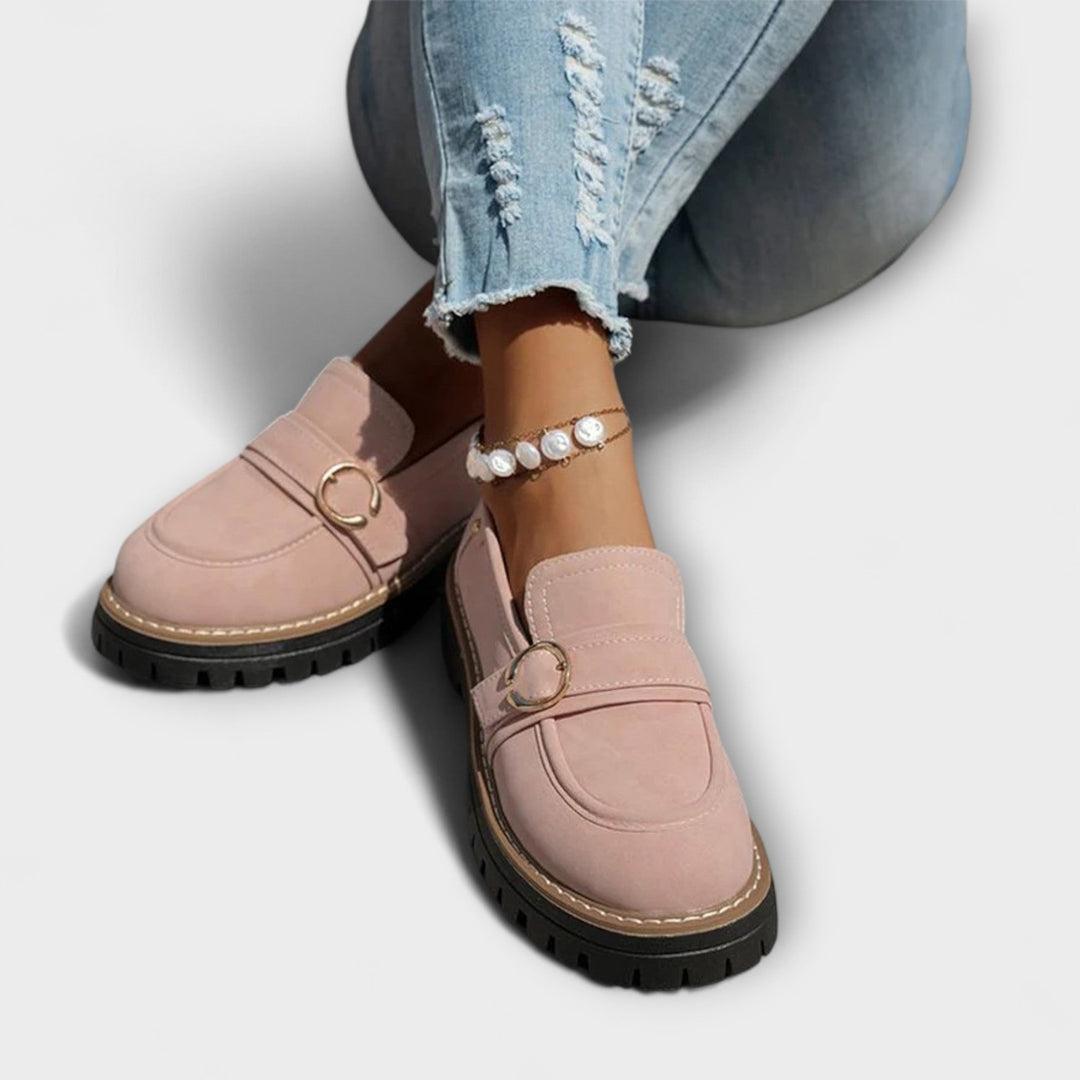 Lora – Casual Loafers met Ronde Neus
