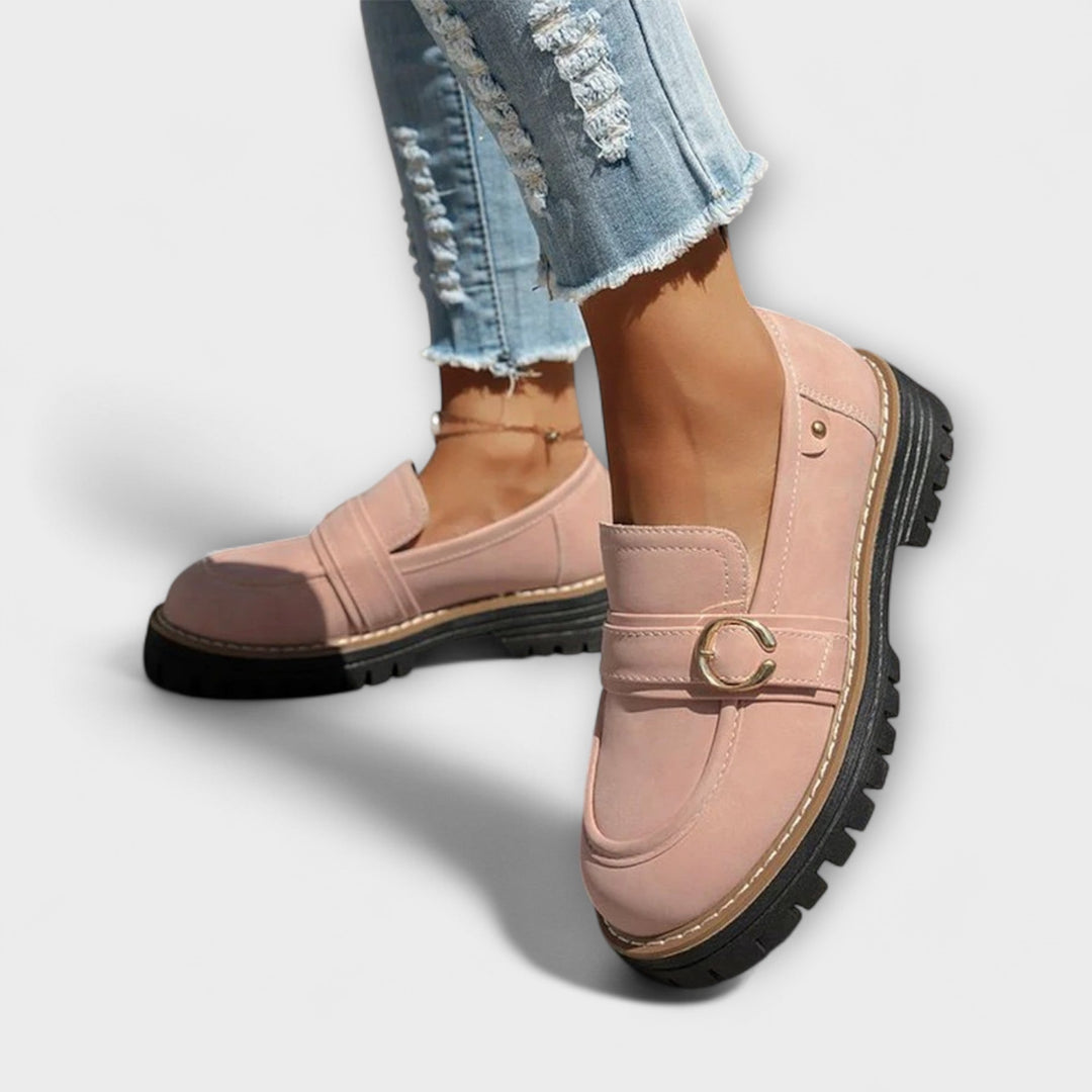 Lora – Casual Loafers met Ronde Neus
