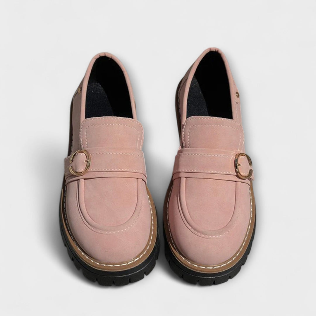 Lora | Casual Moccasins met Ronde Neus