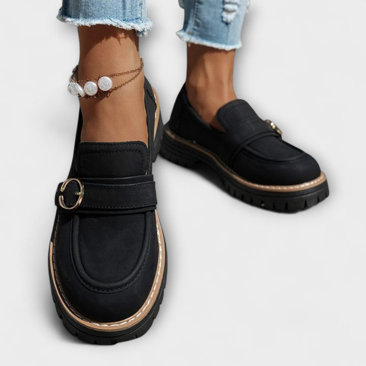 Lora – Casual Loafers met Ronde Neus