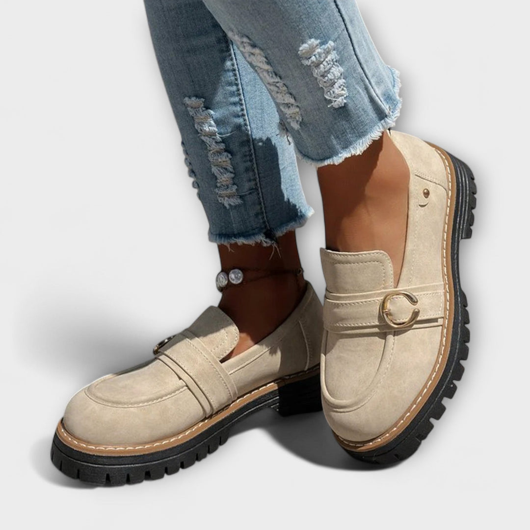 Lora – Casual Loafers met Ronde Neus