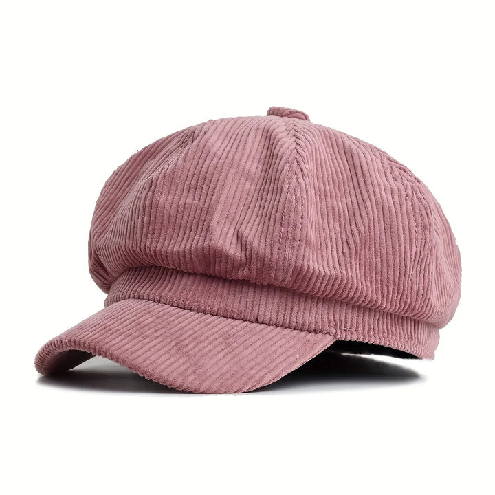 Gabriel | Bruine corduroy newsboy cap in vintage stijl
