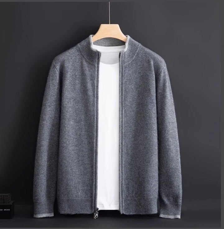 Aidan | Crown Cashmere Cardigan met Rits