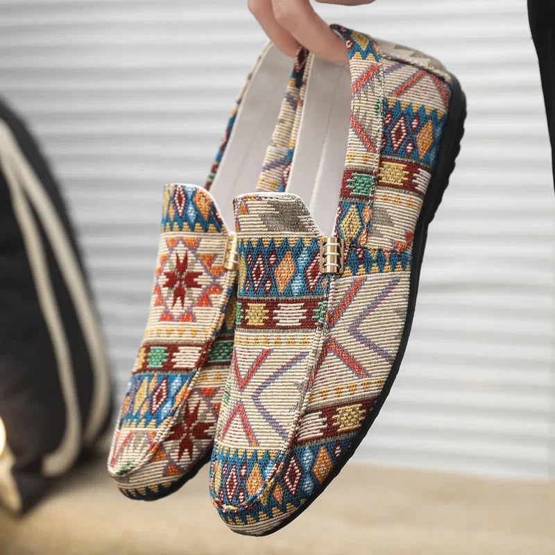 Presco | Boheemse Andes Canvas Loafer