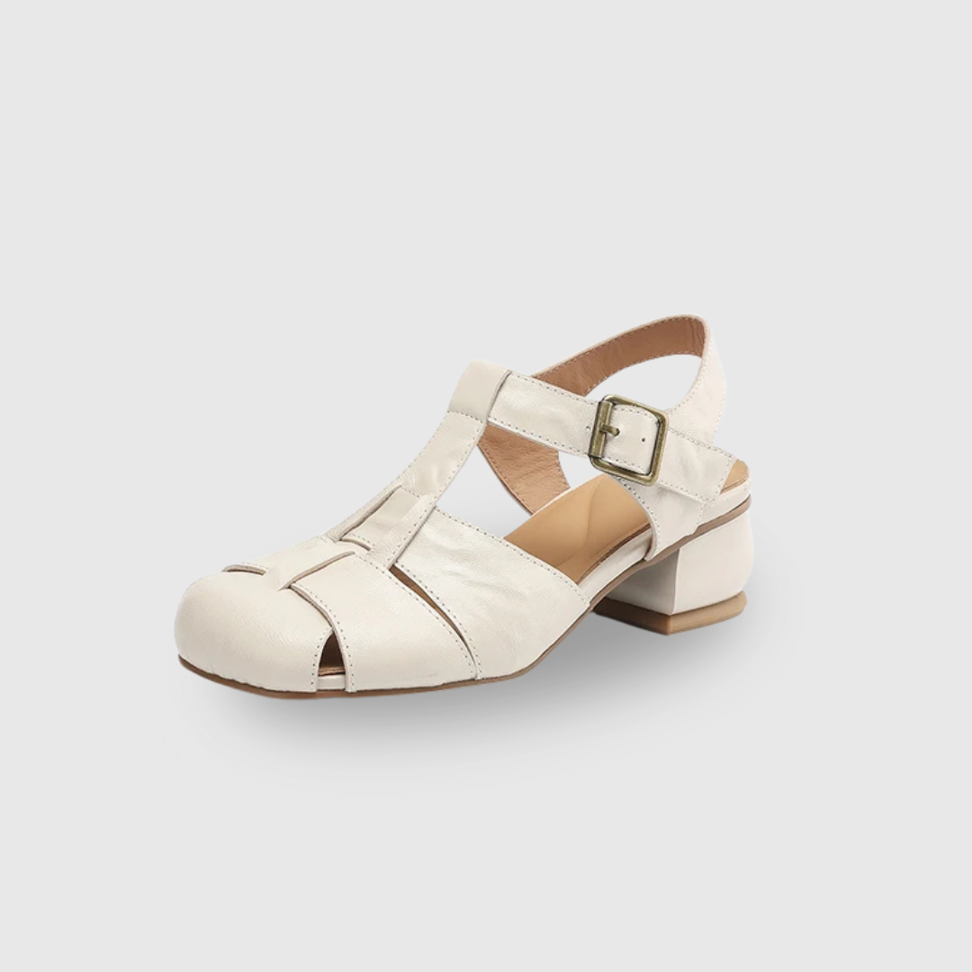 Coralia | Sandalen met dikke hak