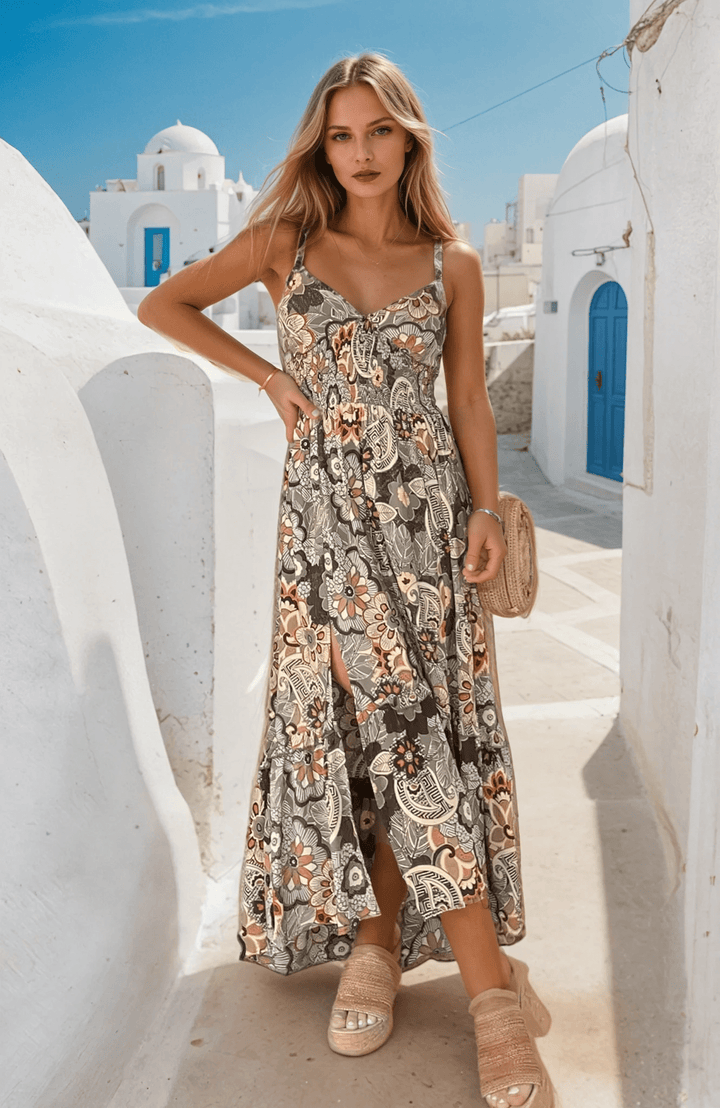 Daisy | Bloemenjurk met Spaghettibandjes