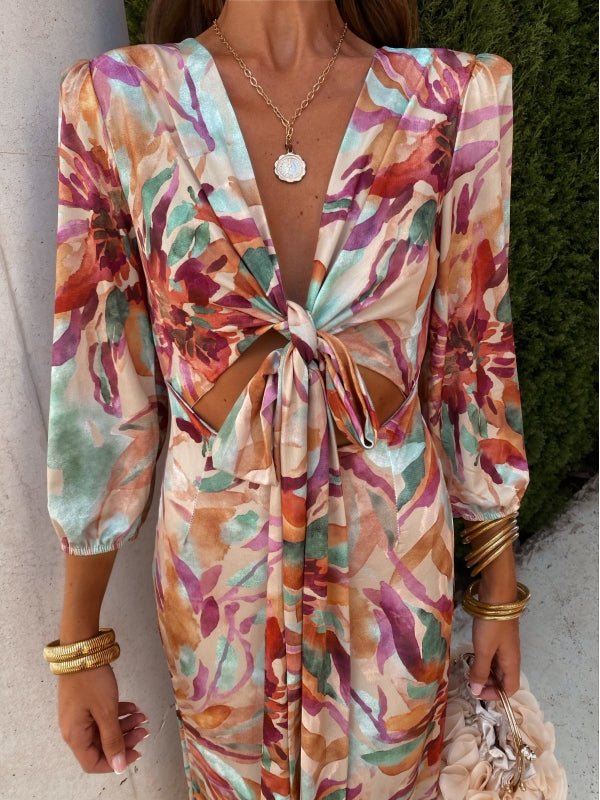 Danika | Elegante jurk met uitsnijding