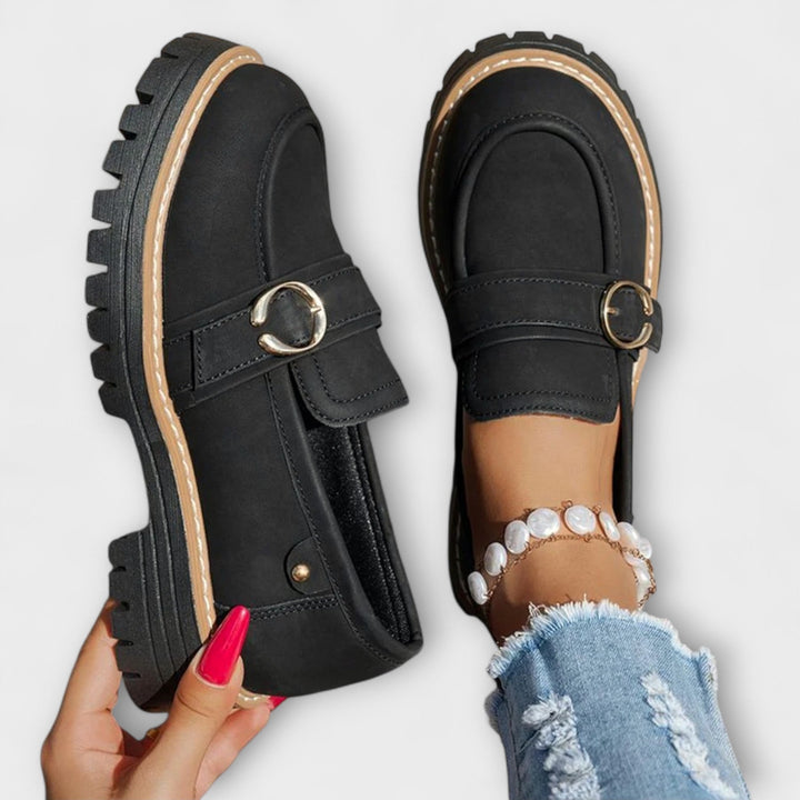 Lora – Casual Loafers met Ronde Neus