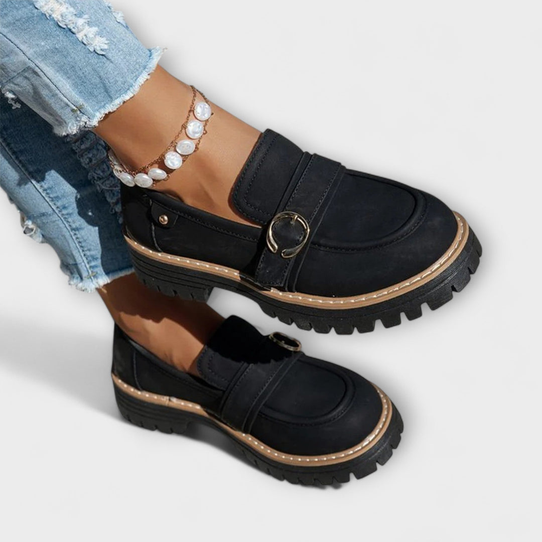 Lora – Casual Loafers met Ronde Neus